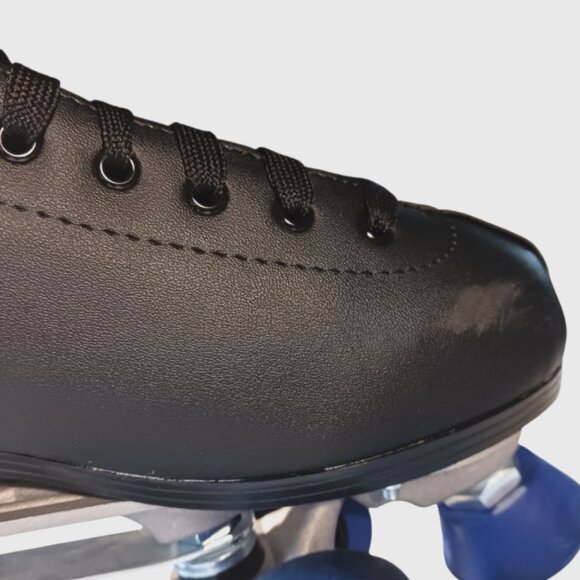 Roller Skates Mens Size 7 Chicago Leather Quad Lace-Up 405 Blue Wheels 8601K - Picture 11 of 13